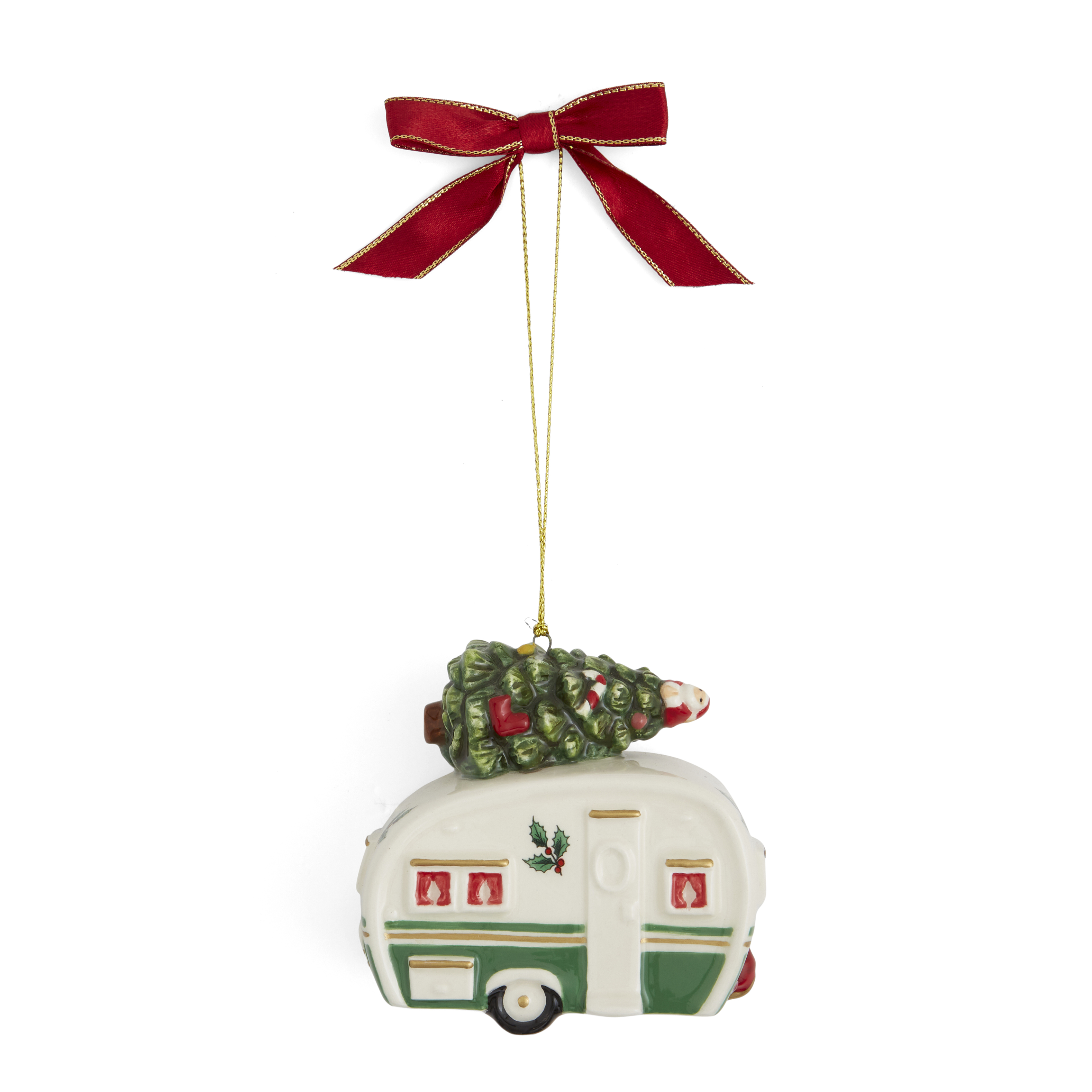 Christmas Tree Camper Van Ornament image number null